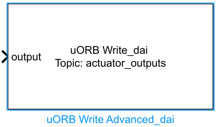 uORB Write Advanced_dai Module Appearance